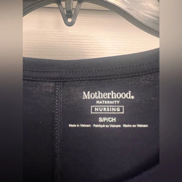 Motherhood Maternity Navy Blue Nursing Long Sleeve Top Size S - Picture 2 of 3